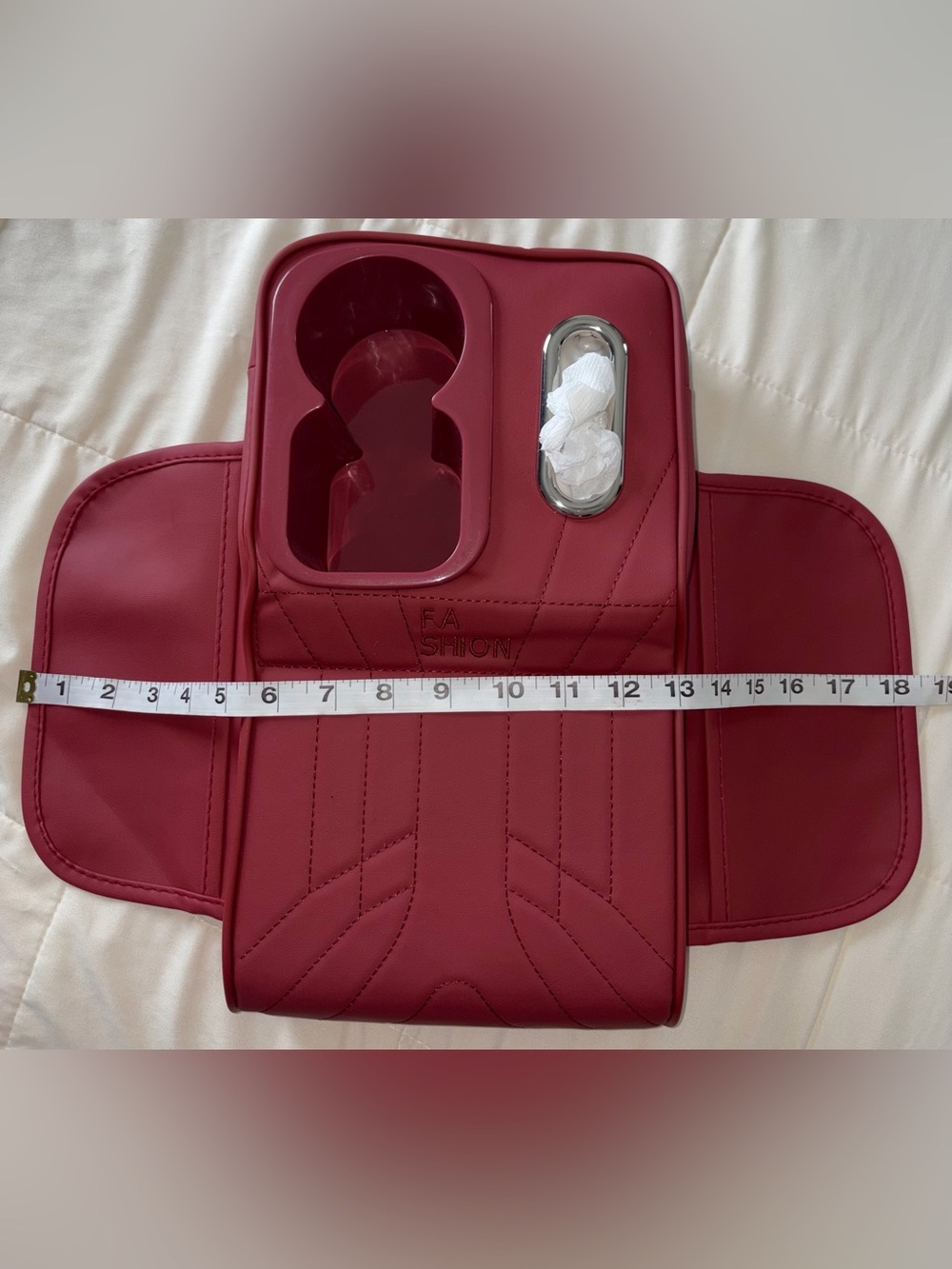 Fashion Car Seat Organizer - Wine Red - Picture 2 of 5